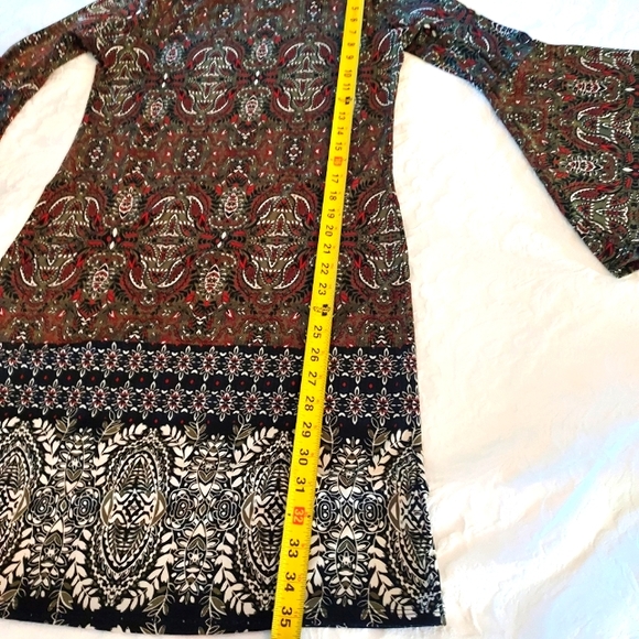 Tamera Bolero Slipover Dress with Bell Sleeves. - Picture 13 of 16